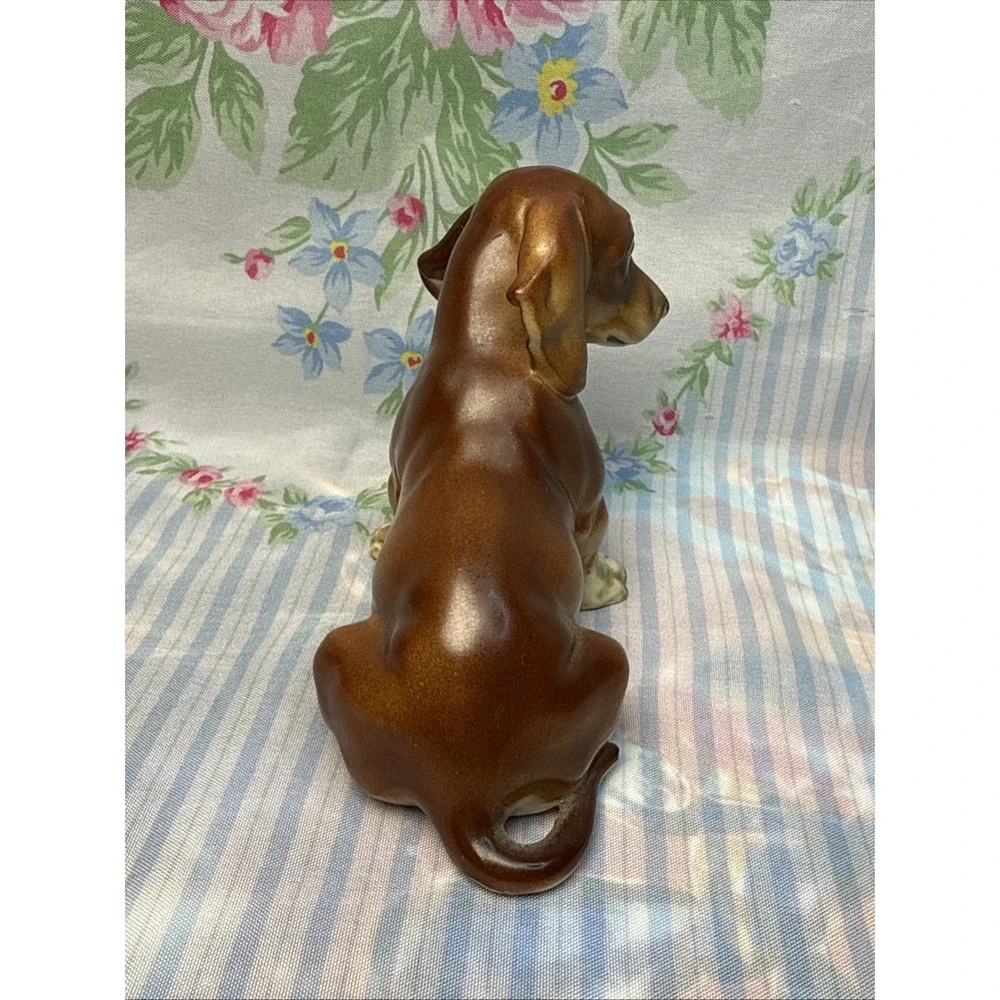Vintage Lefton Dachshund Figurine 3.5